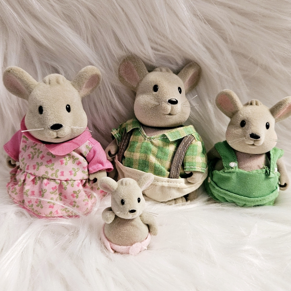 Lil Woodzeez Mouse Family Figure Dolls